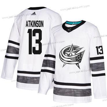 Miesten Sininen Jackets #13 Cam Atkinson Valkoinen Aito 2019 All-Star Ommeltu Jääkiekko Paita