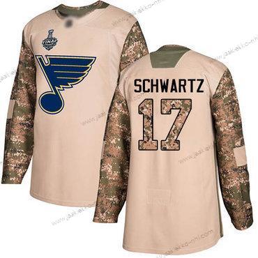 Miesten Sininens #17 Jaden Schwartz Maastokuvio Aito 2017 Veterans Day Stanley Cup Final Bound Ommeltu Jääkiekko Paita