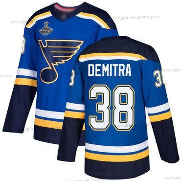 Miesten Sininens #38 Pavol Demitra Sininen Kotiottelupaita Aito Stanley Cup Champions Ommeltu Jääkiekko Paita