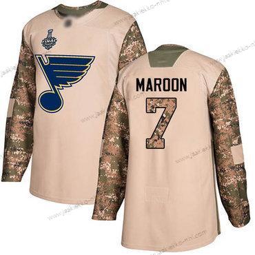 Miesten Sininens #7 Patrick Maroon Maastokuvio Aito 2017 Veterans Day Stanley Cup Final Bound Ommeltu Jääkiekko Paita