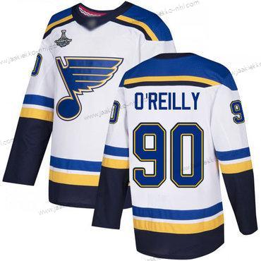 Miesten Sininens #90 Ryan O’Reilly Valkoinen Road Aito Stanley Cup Champions Ommeltu Jääkiekko Paita