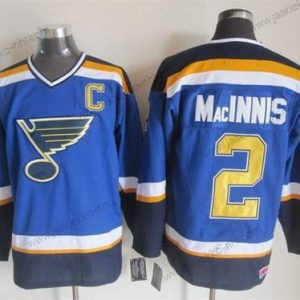 Miesten St. Louis Blues #2 Al Macinnis 2014 Sininen Retro CCM Paita