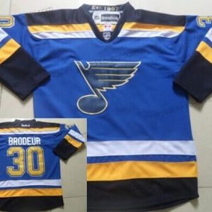 Miesten St. Louis Blues #30 Martin Brodeur 2014 Sininen Paita