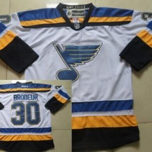 Miesten St. Louis Blues #30 Martin Brodeur 2014 Valkoinen Paita