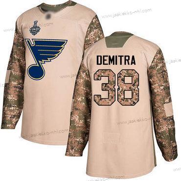 Miesten St. Louis Blues #38 Pavol Demitra Maastokuvio Aito 2017 Veterans Day 2019 Stanley Cup Final Bound Ommeltu Jääkiekko Paita