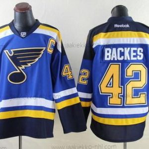 Miesten St. Louis Blues #42 David Backes 2014 Sininen Paita