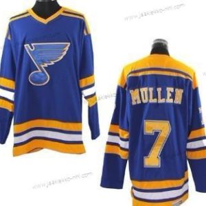 Miesten St. Louis Blues #7 Joe Mullen Sininen Retro CCM Paita