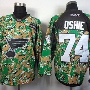 Miesten St. Louis Blues #74 T. J. Oshie 2014 Maastokuvio Paita