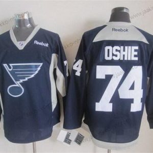 Miesten St. Louis Blues #74 T. J. Oshie 2014 Training Laivastonsininen Sininen Paita