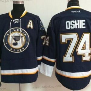 Miesten St. Louis Blues #74 T. J. Oshie Laivastonsininen Sininen Vieraspaita Paita