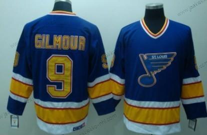 Miesten St. Louis Blues #9 Doug Gilmour Sininen Retro CCM Paita