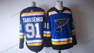 Miesten St. Louis Blues #91 Vladimir Tarasenko Sininen 2017-2018 Jääkiekko Ommeltu NHL Paita