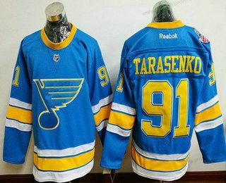 Miesten St. Louis Blues #91 Vladimir Tarasenko Sininen 2017 Talvi Klassinen Ommeltu NHL Reebok Jääkiekko Paita