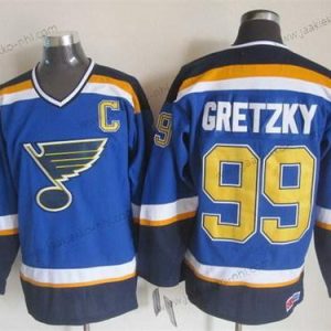 Miesten St. Louis Blues #99 Wayne Gretzky 2014 Sininen Retro CCM Paita