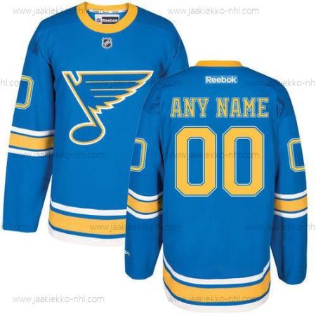 Miesten St. Louis Blues Mukautettu Sininen Keltainen Reebok 2017 Talvi Klassinen Paita