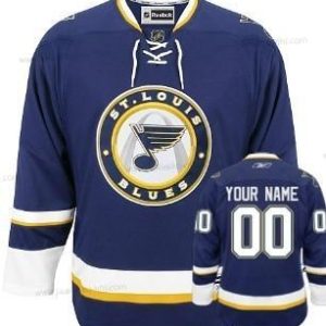 Miesten St. Louis Blues Mukautettu Sininen Vieraspaita Paita