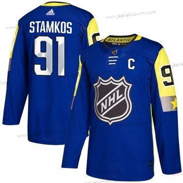 Miesten Tampa Bay Lightning #91 Steven Stamkos Sininen 2018 NHL All-Star Ommeltu Jääkiekko Paita