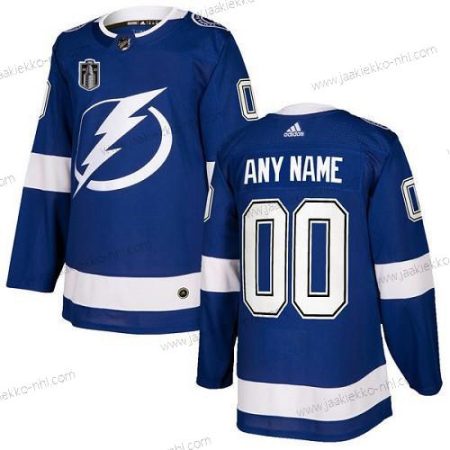 Miesten Tampa Bay Lightning Mukautettu 2022 Sininen Stanley Cup Final Patch Ommeltu Paita