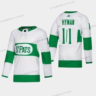 Miesten Toronto Maple Leafs #11 Zach Hyman Toronto St. Pats Road Aito Pelaaja Valkoinen Paita