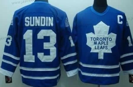 Miesten Toronto Maple Leafs #13 Mats Sundin Sininen Retro CCM Paita