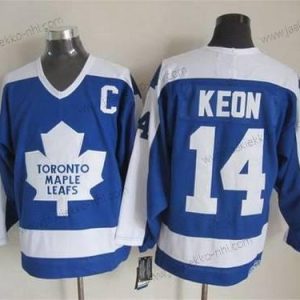 Miesten Toronto Maple Leafs #14 Dave Keon 1982-83 Sininen CCM Vintage Paita