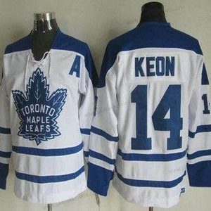 Miesten Toronto Maple Leafs #14 Dave Keon 2000-01 Valkoinen CCM Vintage Paita