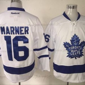 Miesten Toronto Maple Leafs #16 Mitchell Marner Valkoinen 2016-17 Kolmas paita 100th Vuosipäivä Ommeltu Reebok Jääkiekko Paita