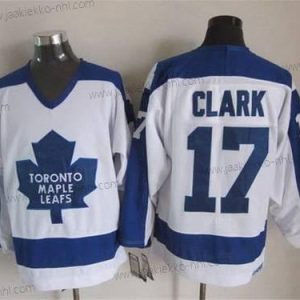 Miesten Toronto Maple Leafs #17 Wendel Clark 1982-83 Valkoinen CCM Vintage Paita