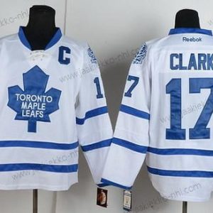 Miesten Toronto Maple Leafs #17 Wendel Clark Valkoinen Retro CCM Paita