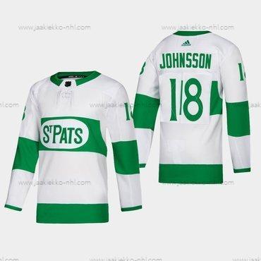 Miesten Toronto Maple Leafs #18 Andreas Johnsson St. Pats Road Aito Pelaaja Valkoinen Paita