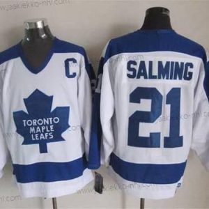 Miesten Toronto Maple Leafs #21 Borje Salming 1982-83 Valkoinen CCM Vintage Paita