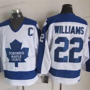 Miesten Toronto Maple Leafs #22 Tiger Williams 1982-83 Valkoinen CCM Vintage Paita