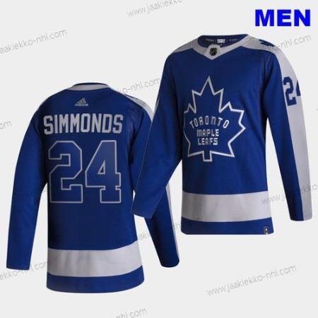 Miesten Toronto Maple Leafs #24 Wayne Simmonds 2021 Käänteinen Retro Sininen Special Edition Aito Paita