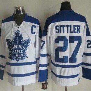 Miesten Toronto Maple Leafs #27 Darryl Sittler 1998-99 Valkoinen CCM Vintage Paita