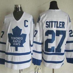 Miesten Toronto Maple Leafs #27 Darryl Sittler 2000-01 Valkoinen CCM Vintage Paita