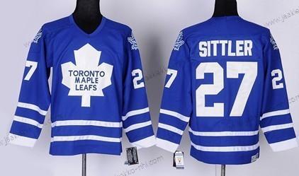 Miesten Toronto Maple Leafs #27 Darryl Sittler Sininen Retro CCM Paita