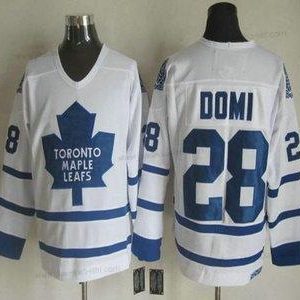 Miesten Toronto Maple Leafs #28 Tie Domi 2000-01 Valkoinen CCM Vintage Paita