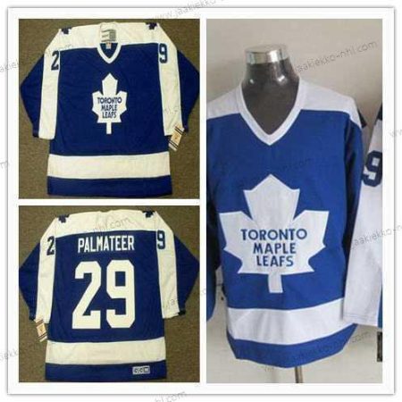 Miesten Toronto Maple Leafs #29 Mike Palmateer Sininen 1978 CCM Vintage NHL Jääkiekko Paita