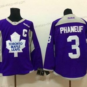 Miesten Toronto Maple Leafs #3 Dion Phaneuf 2014 Training Violetti Paita