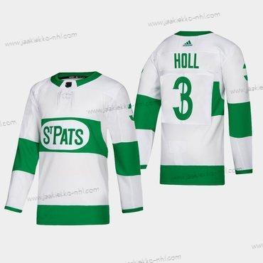 Miesten Toronto Maple Leafs #3 Justin Holl Toronto St. Pats Road Aito Pelaaja Valkoinen Paita