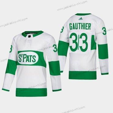 Miesten Toronto Maple Leafs #33 Frederik Gauthier St. Pats Road Aito Pelaaja Valkoinen Paita