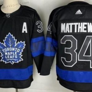 Miesten Toronto Maple Leafs #34 Auston Matthews Musta X Drew House Inside Out Ommeltu Paita