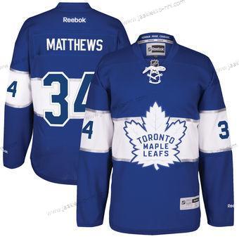 Miesten Toronto Maple Leafs #34 Auston Matthews Reebok Sininen 2017 Centennial Klassinen Premier Pelaaja Paita