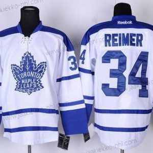 Miesten Toronto Maple Leafs #34 James Reimer Valkoinen Vieraspaita Paita