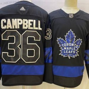 Miesten Toronto Maple Leafs #36 Jack Campbell Musta X Drew House Inside Out Ommeltu Paita