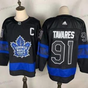 Miesten Toronto Maple Leafs #91 John Tavares Musta X Drew House Inside Out Ommeltu Paita