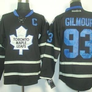 Miesten Toronto Maple Leafs #93 Doug Gilmour Musta Ice Paita