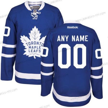 Miesten Toronto Maple Leafs Mukautettu Royal Sininen Kotiottelupaita Ommeltu NHL 2016-17 Reebok Jääkiekko Paita