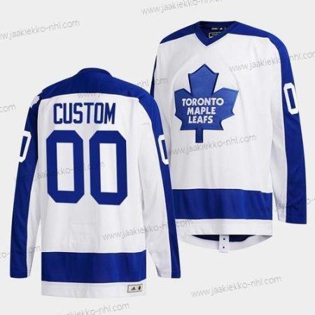 Miesten Toronto Maple Leafs Mukautettu Valkoinen Klassinens Primary Logo Ommeltu Paita