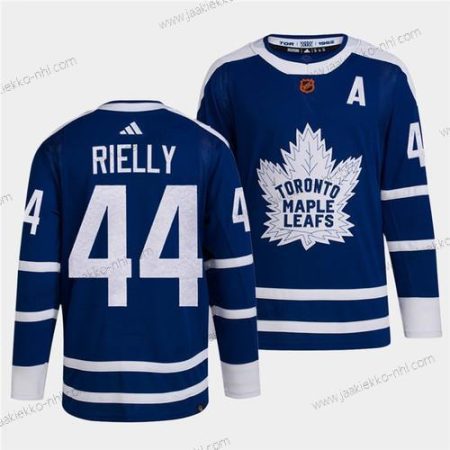 Miesten Toronto Maple Leafs Musta #44 Morgan Rielly Sininen 2022 Käänteinen Retro Ommeltu Paita